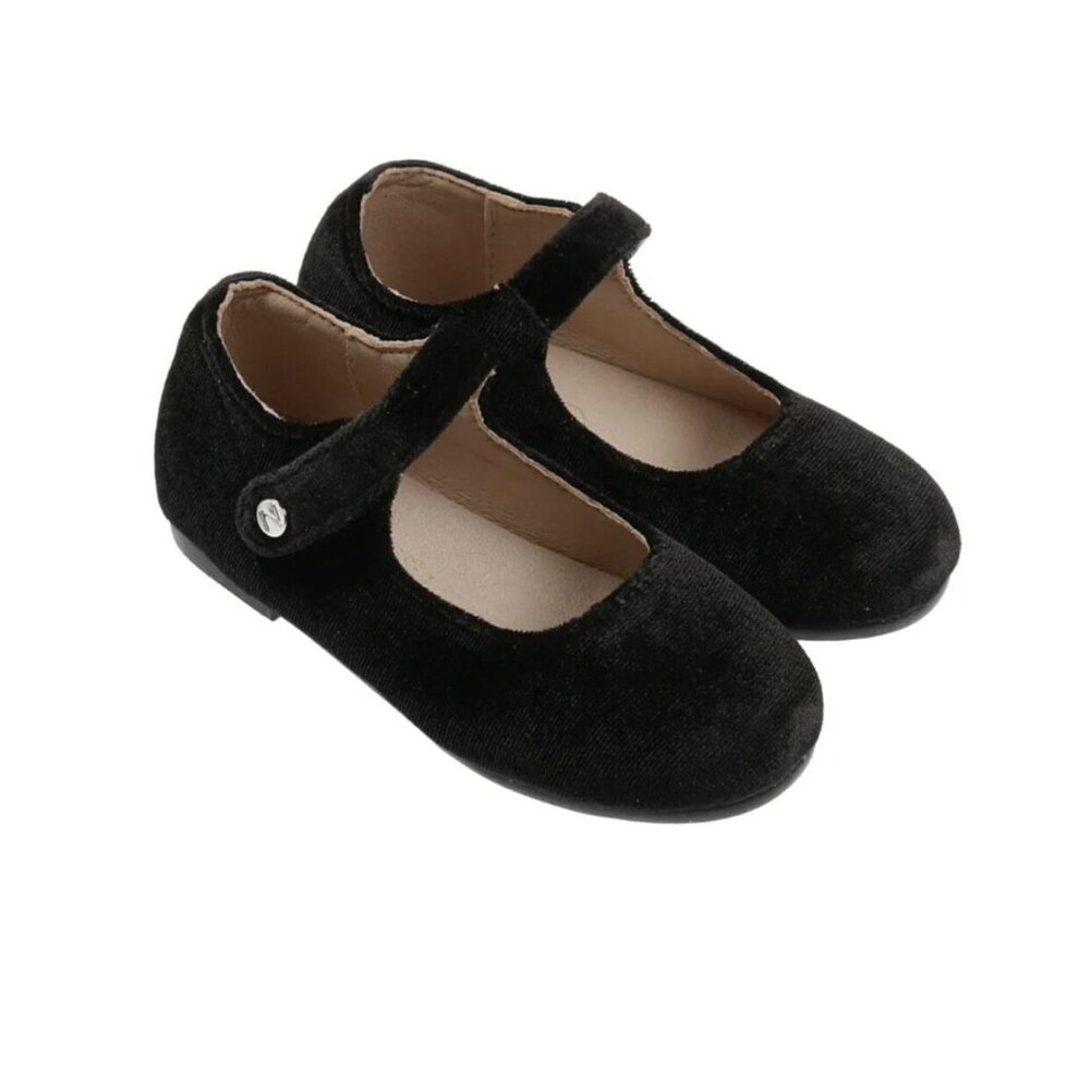 •FEATURED• Zeebra Black Velvet Mary Janes